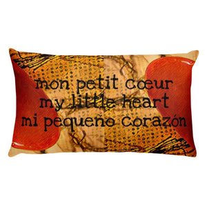HEART ME! Basic Pillow "mon petit cœur my little heart  mi pequeño corazón"