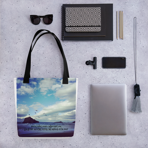 ALKATRAZ ° BIARRITZ « aura sidus mare adjuvant me » Tote-Bag
