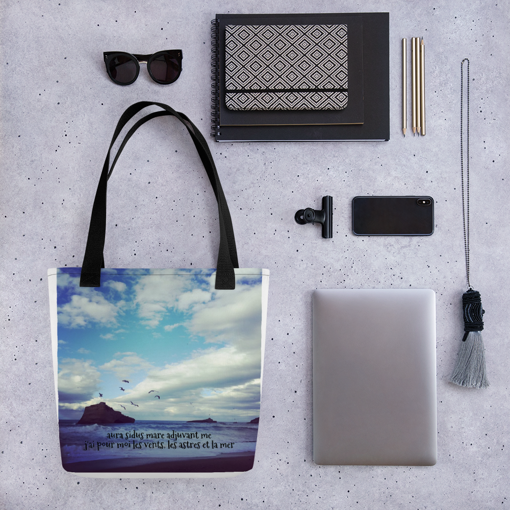ALKATRAZ ° BIARRITZ « aura sidus mare adjuvant me » Tote-Bag