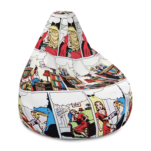 MAITARI AMOUREUX All-Over Print Bean Bag Chair w/ filling