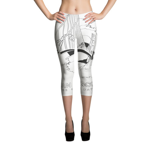 ZUBI Golden Gate Bridge San Francisco Capri Leggings