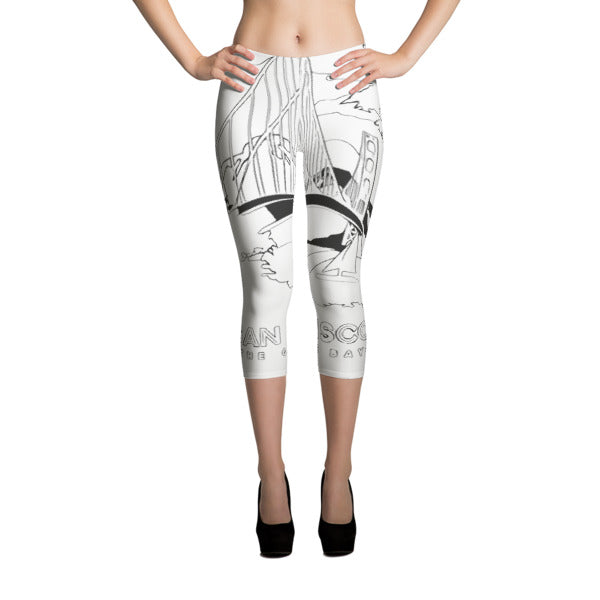 ZUBI Golden Gate Bridge San Francisco Capri Leggings