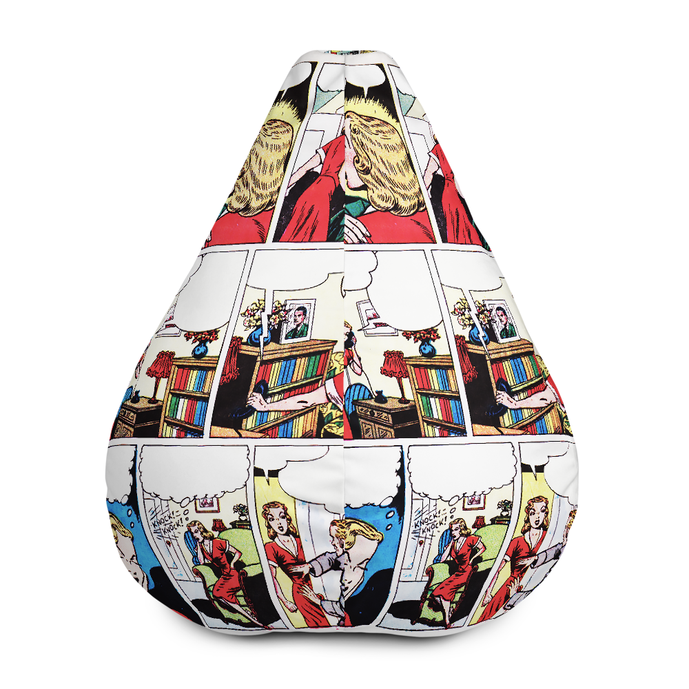 MAITARI AMOUREUX All-Over Print Bean Bag Chair w/ filling