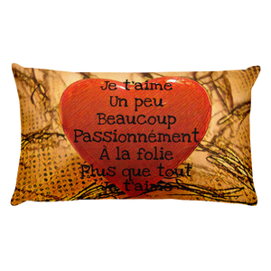 HEART ME! Je t'aime un peu beaucoup Premium Pillow