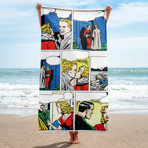 LET`S KISS VINTAGE ROMANCE Towel