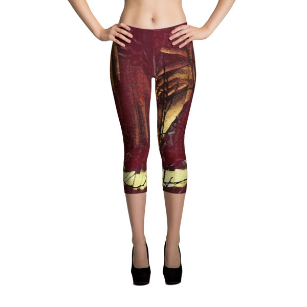 ESKUKO Capri Leggings