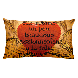 HEART ME! elle m'aime ... Premium Pillow