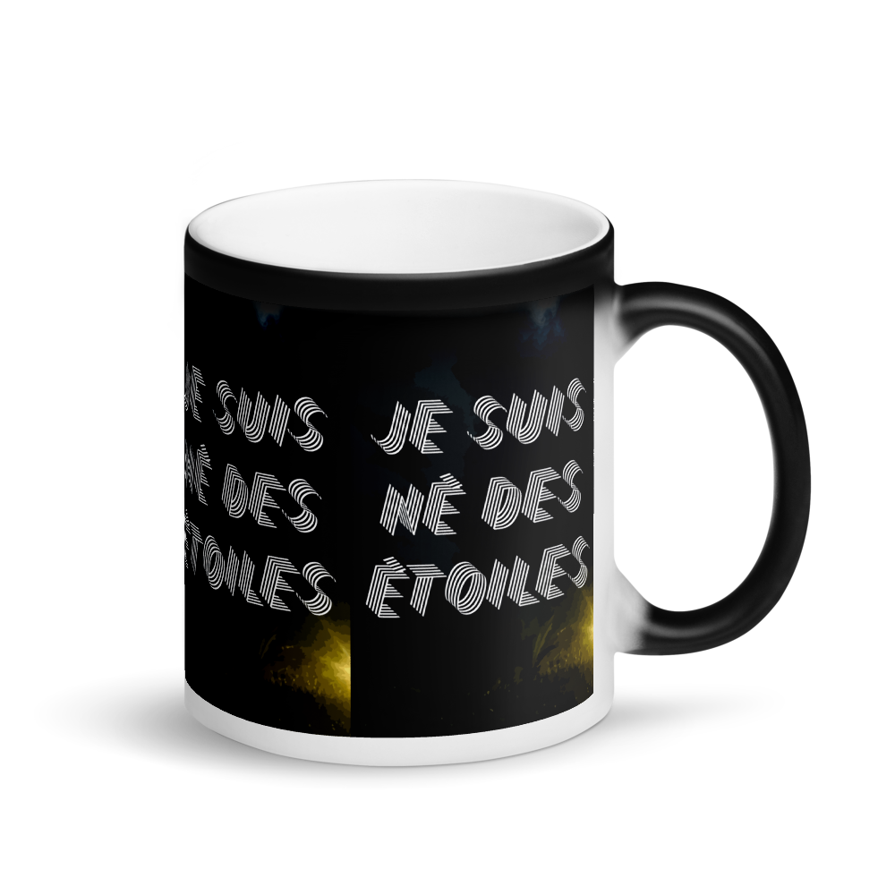 ARTIZARO NÉ DES ÉTOILES Matte Black Magic Mug