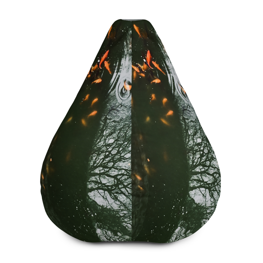 ARRAINKI POISSON All-Over Print Bean Bag Chair w/ filling