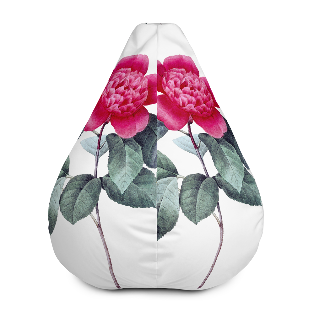 ARROSAKARA ZURI CAMELIA All-Over Print Bean Bag Chair w/ filling
