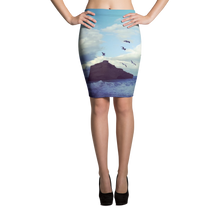 Load image into Gallery viewer, ALKATRAZ ° BIARRITZ « aura sidus mare adjuvant me » Pencil Skirt