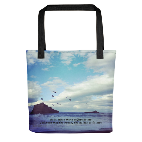 ALKATRAZ ° BIARRITZ « aura sidus mare adjuvant me »Tote-Bag