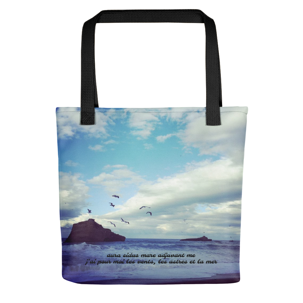 ALKATRAZ ° BIARRITZ « aura sidus mare adjuvant me »Tote-Bag